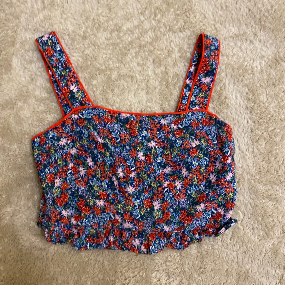 Floral GB crop top
